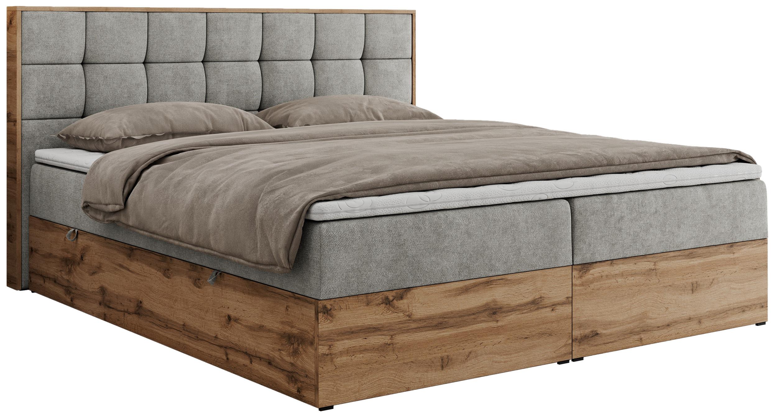 wohnli-moebel-suche-800000739817 Wohnli Möbelsuche - BOXBETT ALBERO 1 - 160/200 Grau Struktur - H4