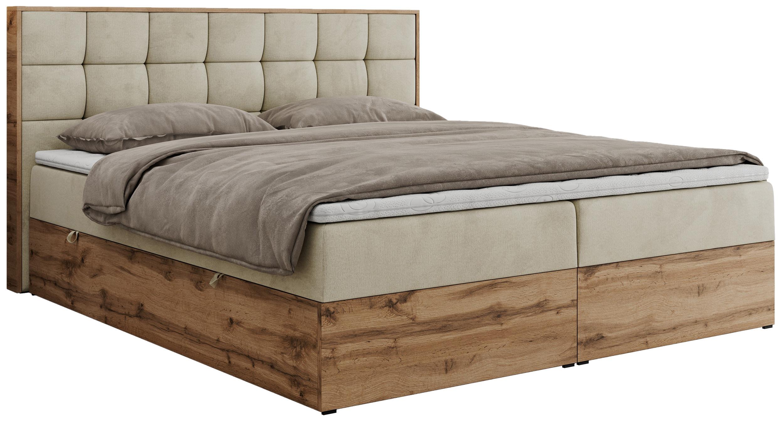 wohnli-moebel-suche-800000739876 Wohnli Möbelsuche - BOXBETT ALBERO 1 - 180/200 Beige Velvet - H4