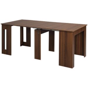Wohnli Möbelsuche - ESSTISCH Klapptisch ausziehbarer Küchentisch Esszimmertisch Holztisch Braun
