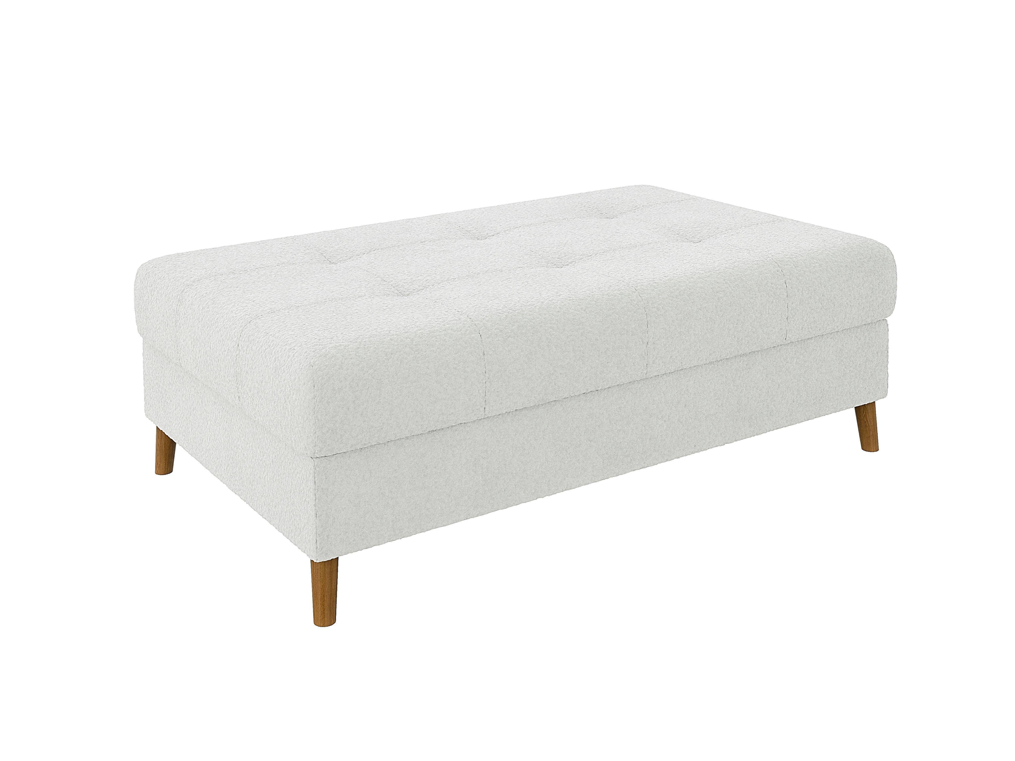 Wohnli Möbelsuche - HOCKER Henrik Weiß Boucle