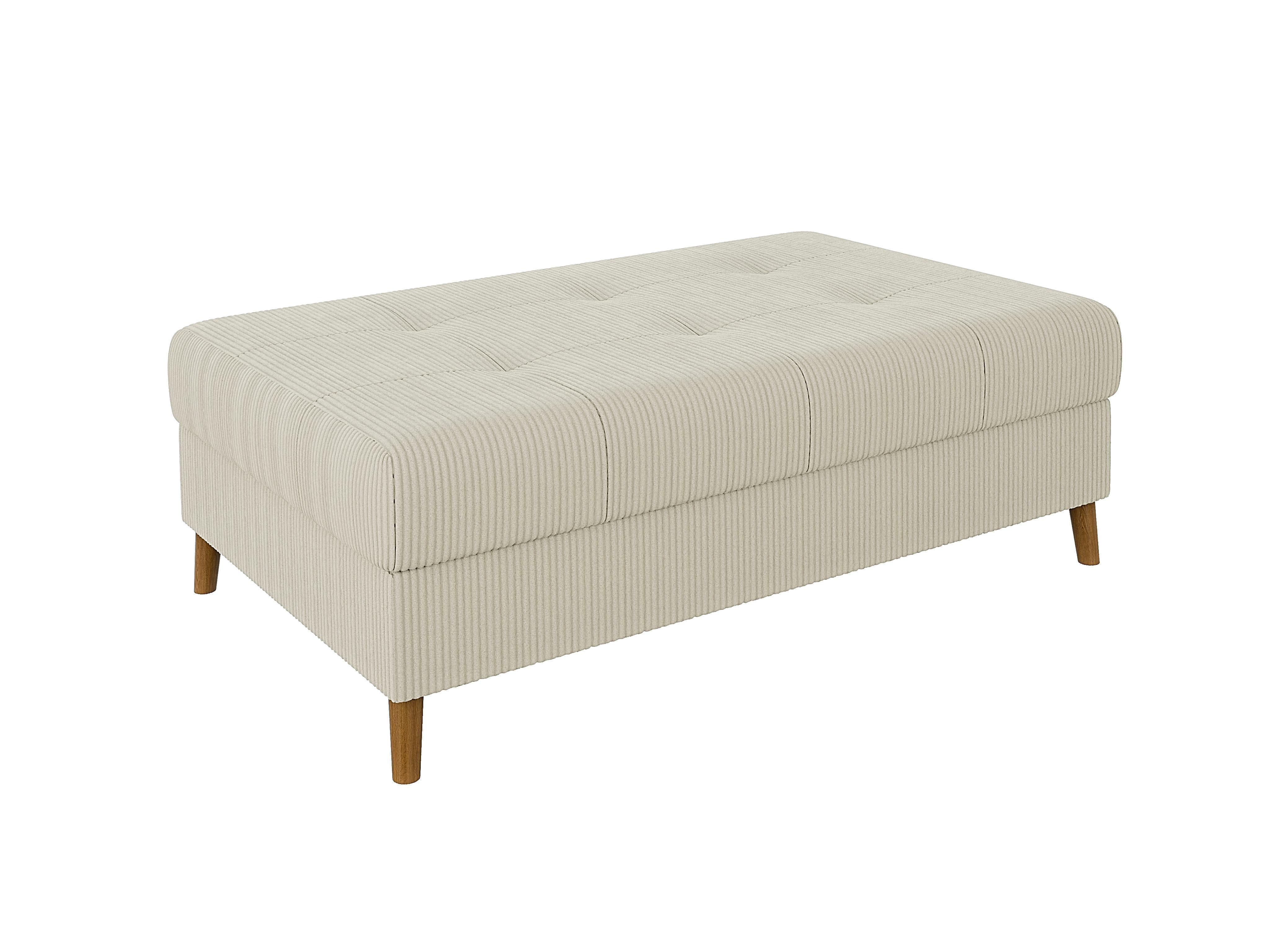 Wohnli Möbelsuche - HOCKER Alma Beige Cord