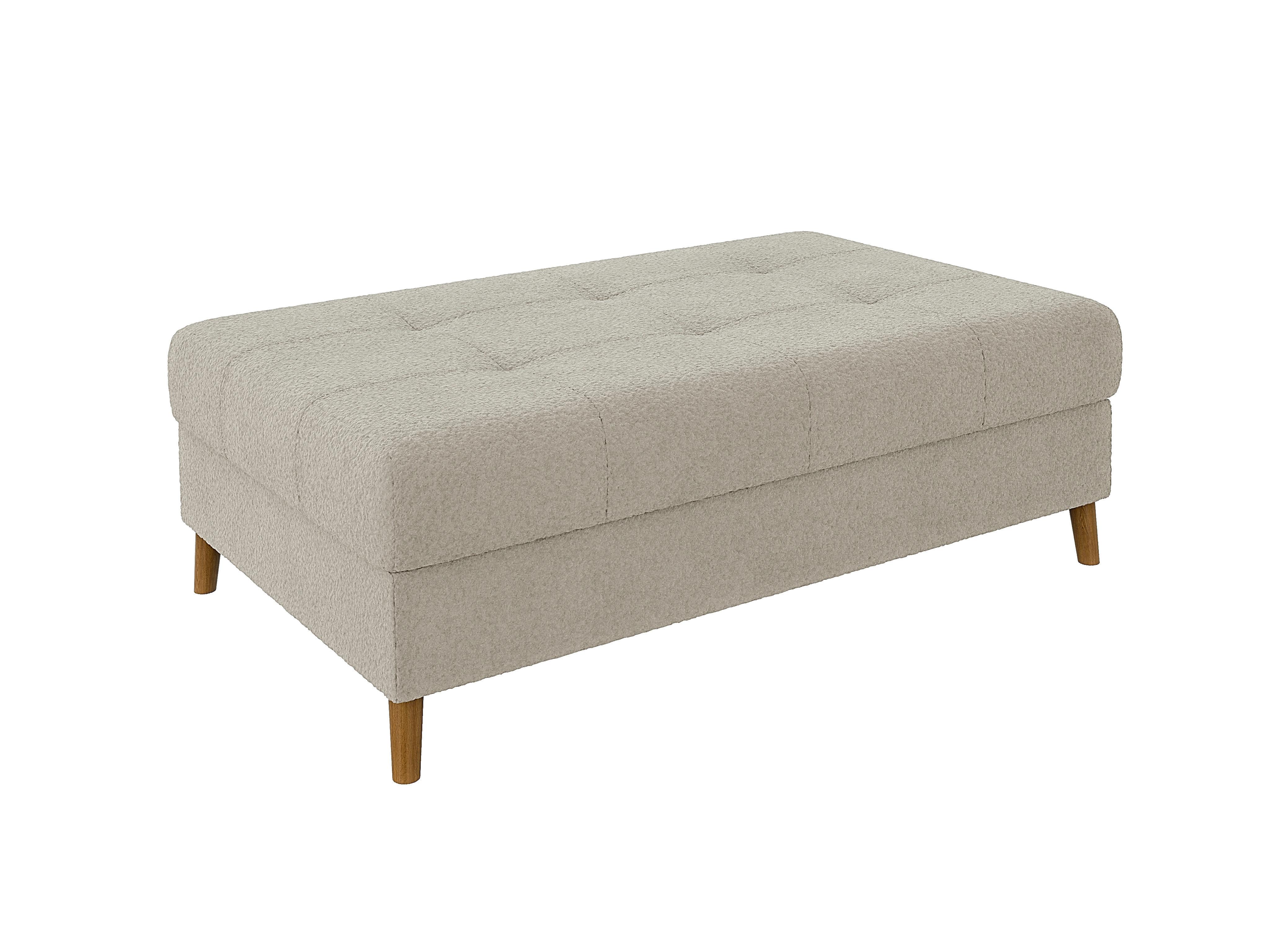 Wohnli Möbelsuche - HOCKER Henrik Beige Boucle