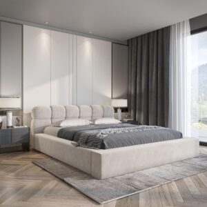 wohnli-moebel-suche-800000752527-1 POLSTERBETT Grove In Ditra Komplettset Textil Fun Möbel Möbel > Betten > Polsterbetten Beige