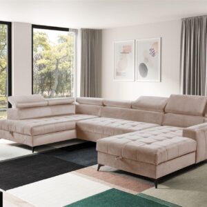 wohnli-moebel-suche-800000752538-1 WOHNLANDSCHAFT Agnesa In Salvador Textil Fun Möbel Möbel > Sofas & Couches > Wohnlandschaften > Wohnlandschaften U-Form Beige