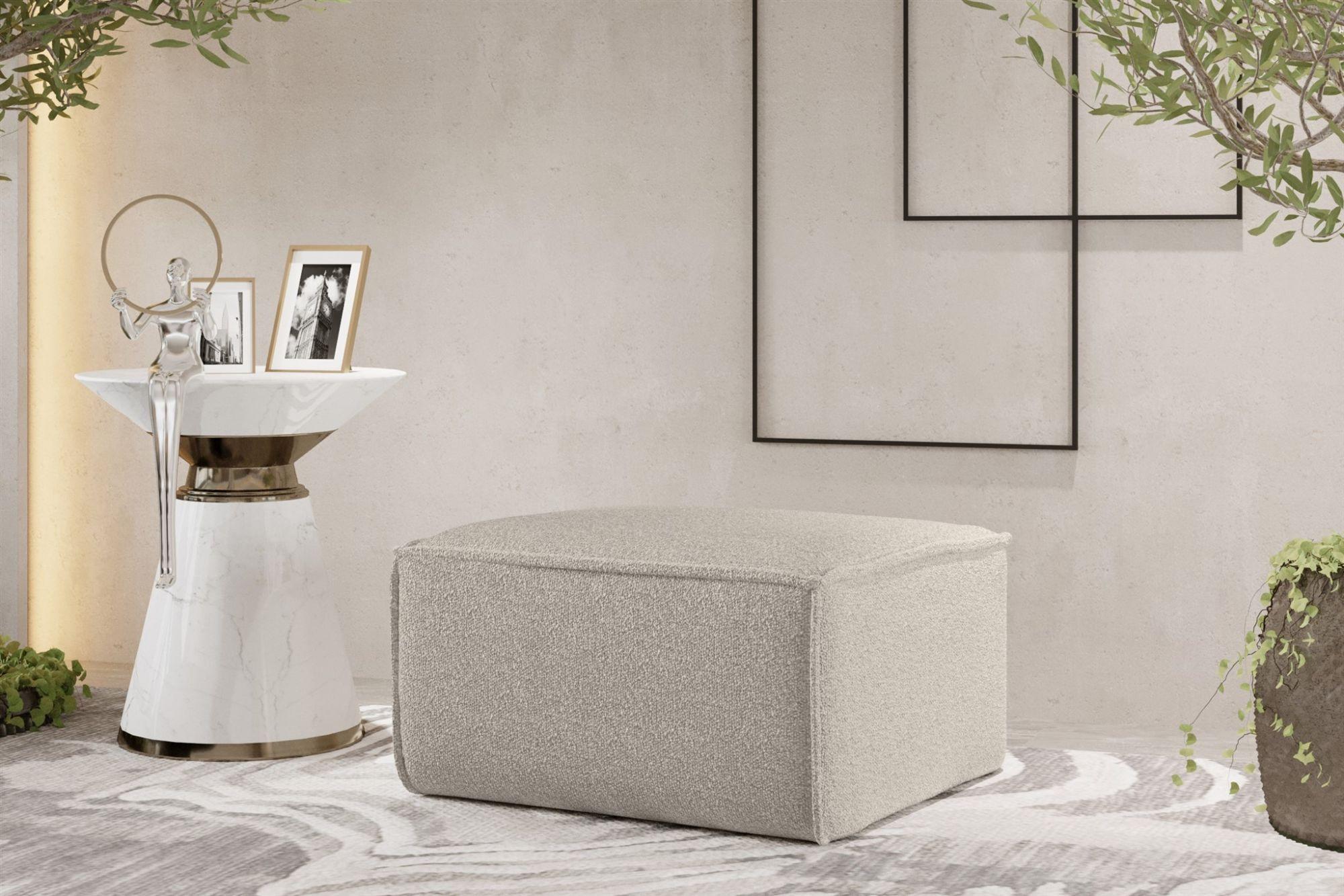POLSTERHOCKER Celes Prem.65 Asc. Bukla Textil Fun Möbel Möbel > Sessel > Hocker Beige