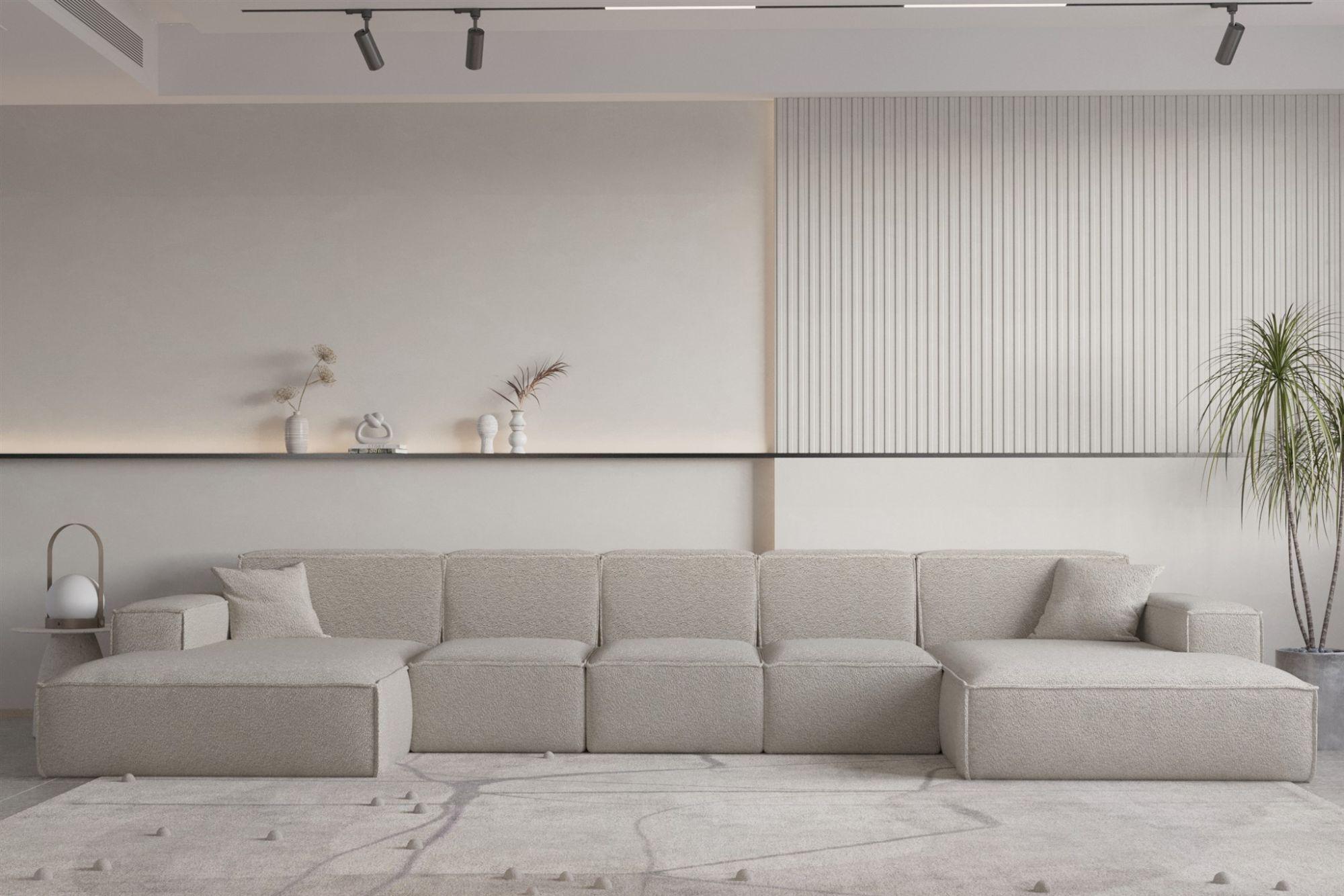 wohnli-moebel-suche-800000752708-1 WOHNLANDSCHAFT Celes Premium Xl Bukla Textil Fun Möbel Möbel > Sofas & Couches > Wohnlandschaften > Wohnlandschaften U-Form Beige