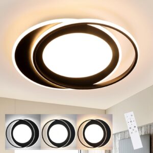 LED-DECKENLEUCHTE Sonnensystem 48.5/47.5/7 cm Deckenlampe Kunststoff Nettlife Lampen & Leuchten > LED-Leuchten > LED-Deckenleuchten Schwarz