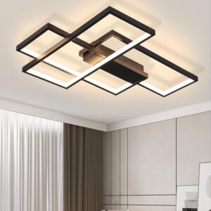 wohnli-moebel-suche-800000752775-1 LED-DECKENLEUCHTE Berthold 67/47/9.7 cm Deckenlampe Metall Nettlife Lampen & Leuchten > LED-Leuchten > LED-Deckenleuchten Schwarz