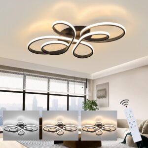 LED-DECKENLEUCHTE Alaric 80/50/8.5 cm Deckenlampe Metall Nettlife Lampen & Leuchten > LED-Leuchten > LED-Deckenleuchten Schwarz