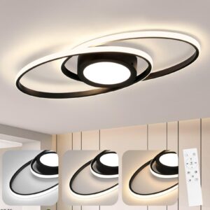 LED-DECKENLEUCHTE Einäugig 56/22.3/4 cm Deckenlampe Metall Nettlife Lampen & Leuchten > LED-Leuchten > LED-Deckenleuchten Schwarz