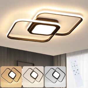 wohnli-moebel-suche-800000752841-1 LED-DECKENLEUCHTE Carl 38.8/38.8/4.7 cm Deckenlampe Metall Nettlife Lampen & Leuchten > LED-Leuchten > LED-Deckenleuchten Schwarz