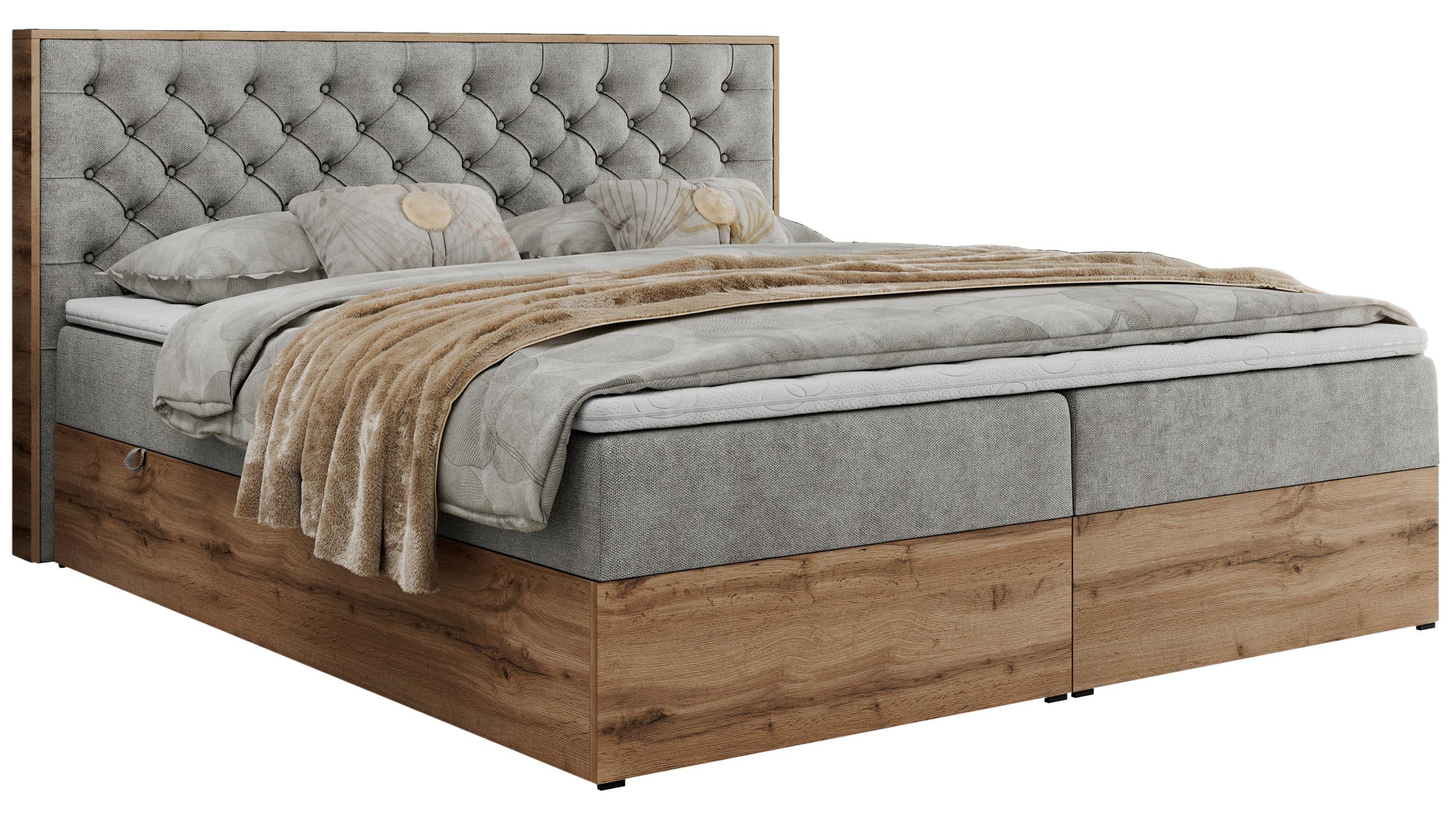 wohnli-moebel-suche-800000756064 Wohnli Möbelsuche - BOXBETT ALBERO 3 - 140/200 Hellgrau Struktur - H4