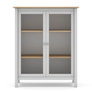 ESSZIMMERSCHRANK Misti Weiß 90/40/110 cm Holz Calicosy Möbel > Schränke > Vitrinen Weiß