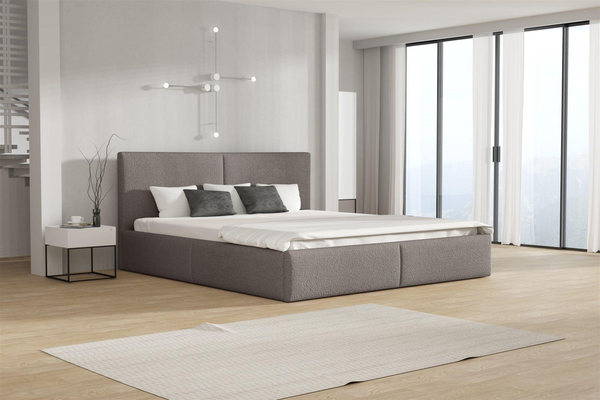 wohnli-moebel-suche-800000761018-1 POLSTERBETT Bergen Freya Komplett Textil Fun Möbel Möbel > Betten > Polsterbetten Grau