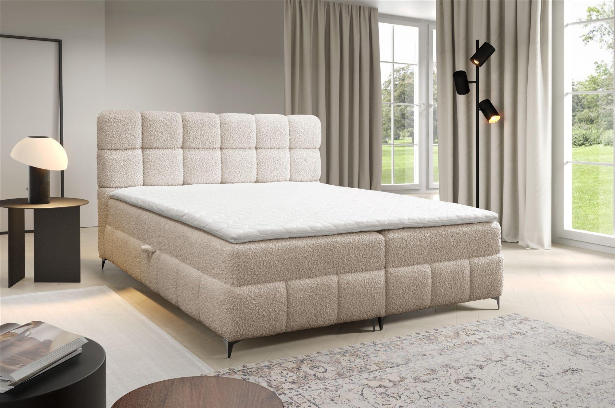 wohnli-moebel-suche-800000761047-1 BOXBETT Sophie In Rolf Textil Fun Möbel Möbel > Betten > Boxspringbetten Beige