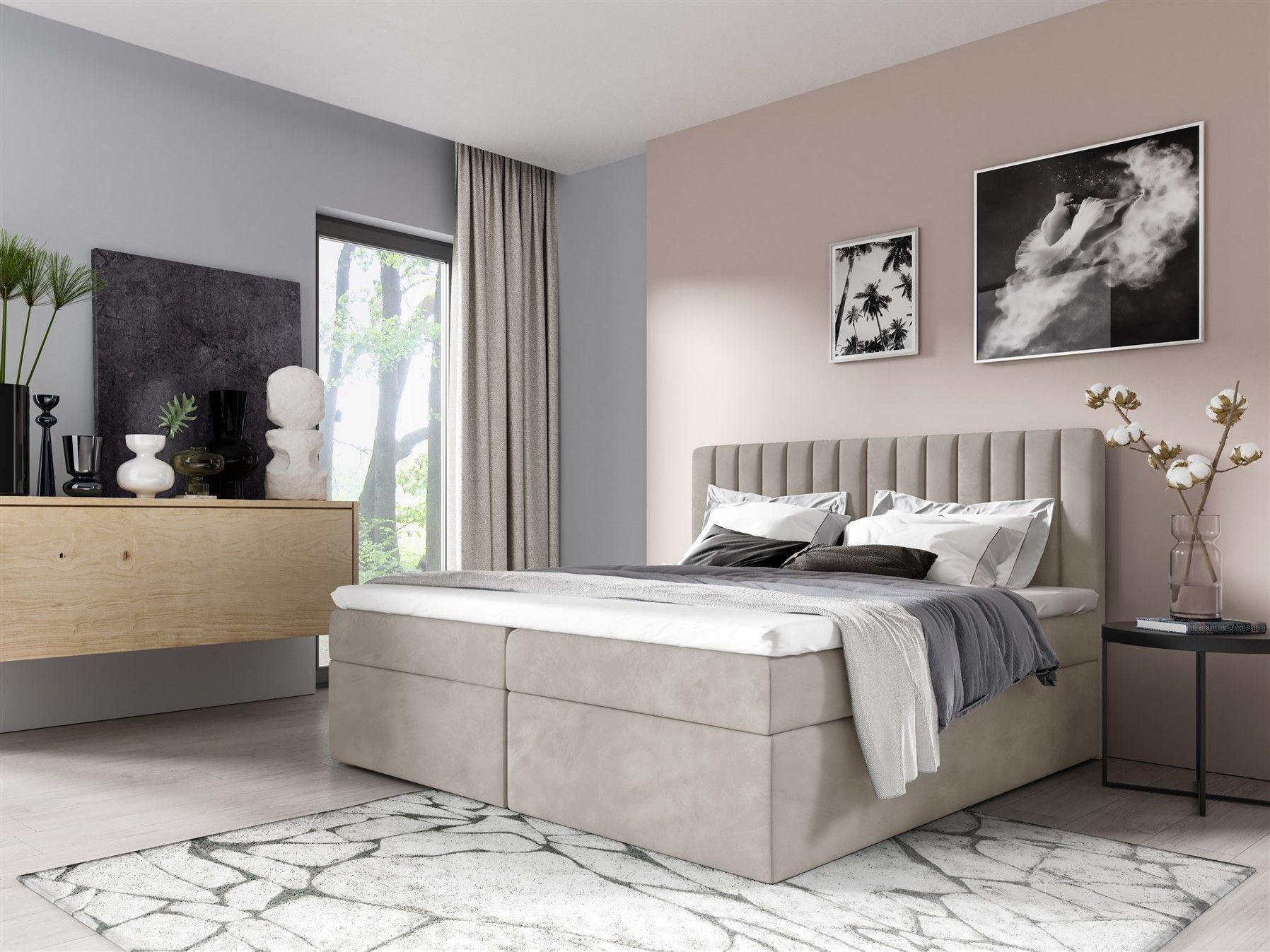 wohnli-moebel-suche-800000761177-1 BOXBETT Linnea Textil Fun Möbel Möbel > Betten > Boxspringbetten Beige