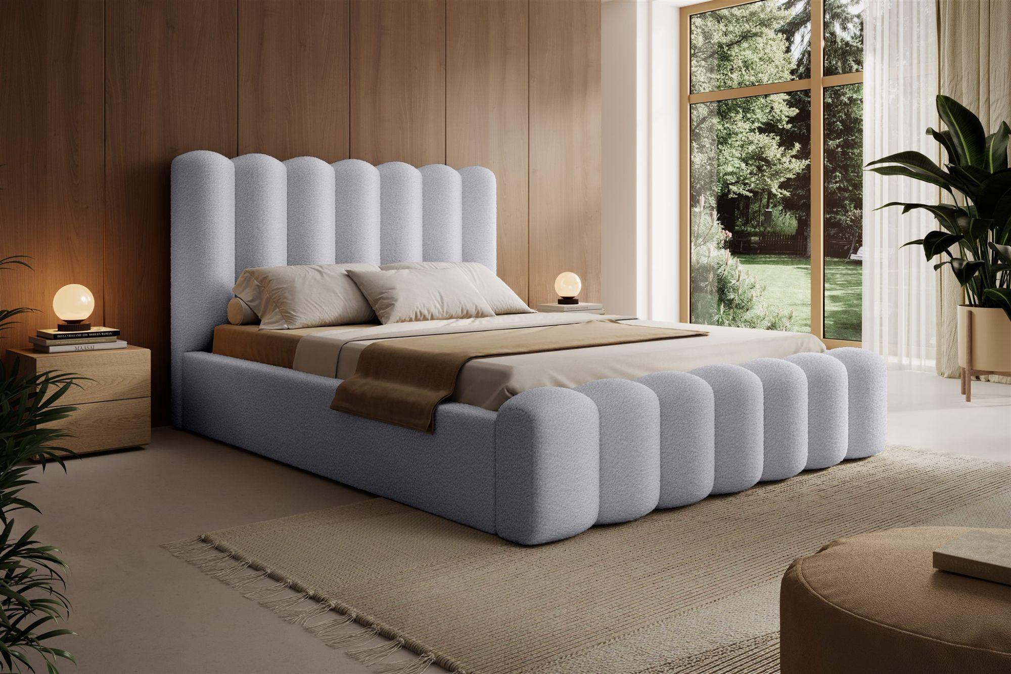 wohnli-moebel-suche-800000761246-1 POLSTERBETT Macon Stoff Euphoria Textil Fun Möbel Möbel > Betten > Polsterbetten Grau