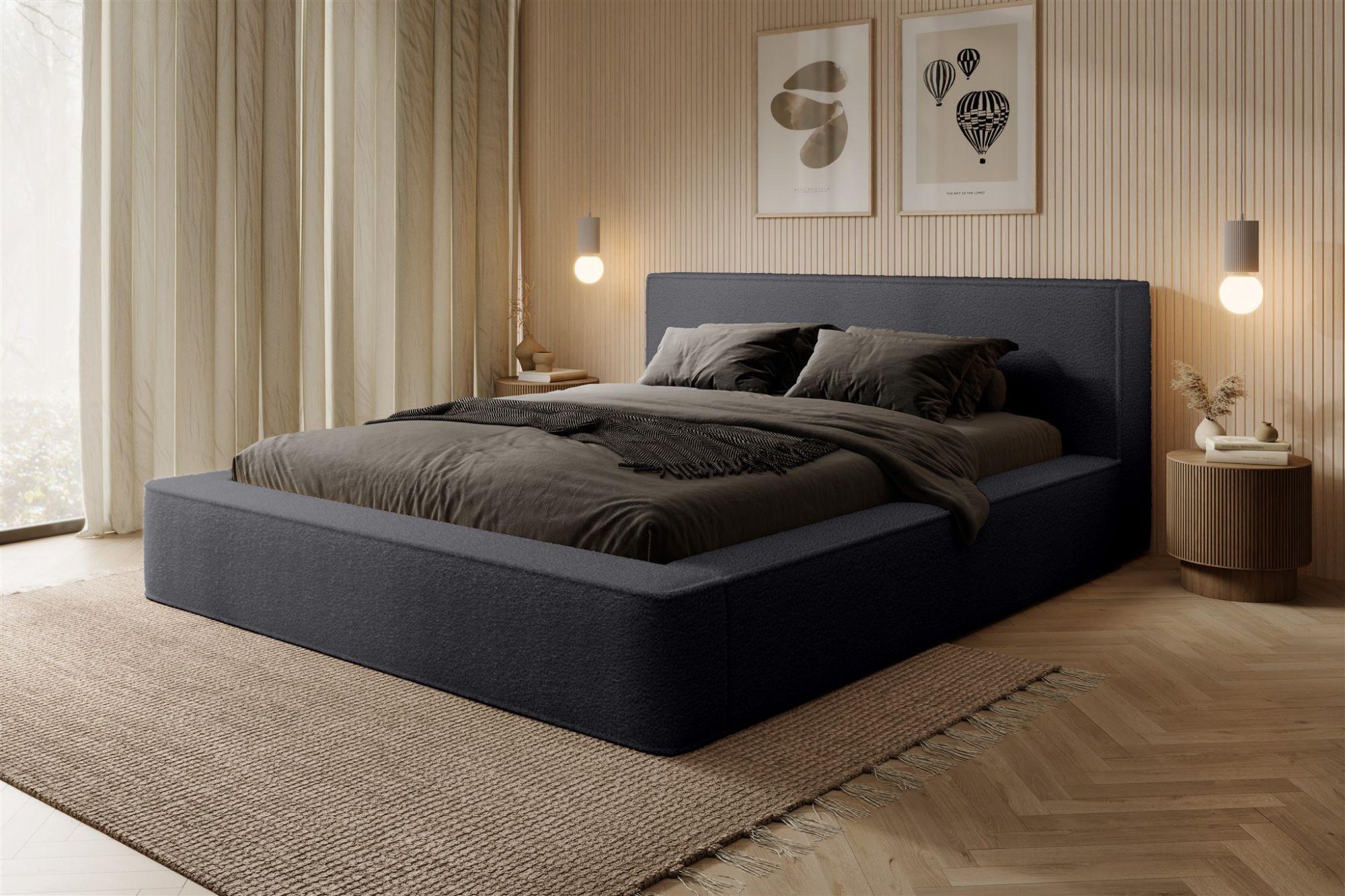 wohnli-moebel-suche-800000761254-1 POLSTERBETT Omaha In Euphoria Textil Fun Möbel Möbel > Betten > Polsterbetten Anthrazit