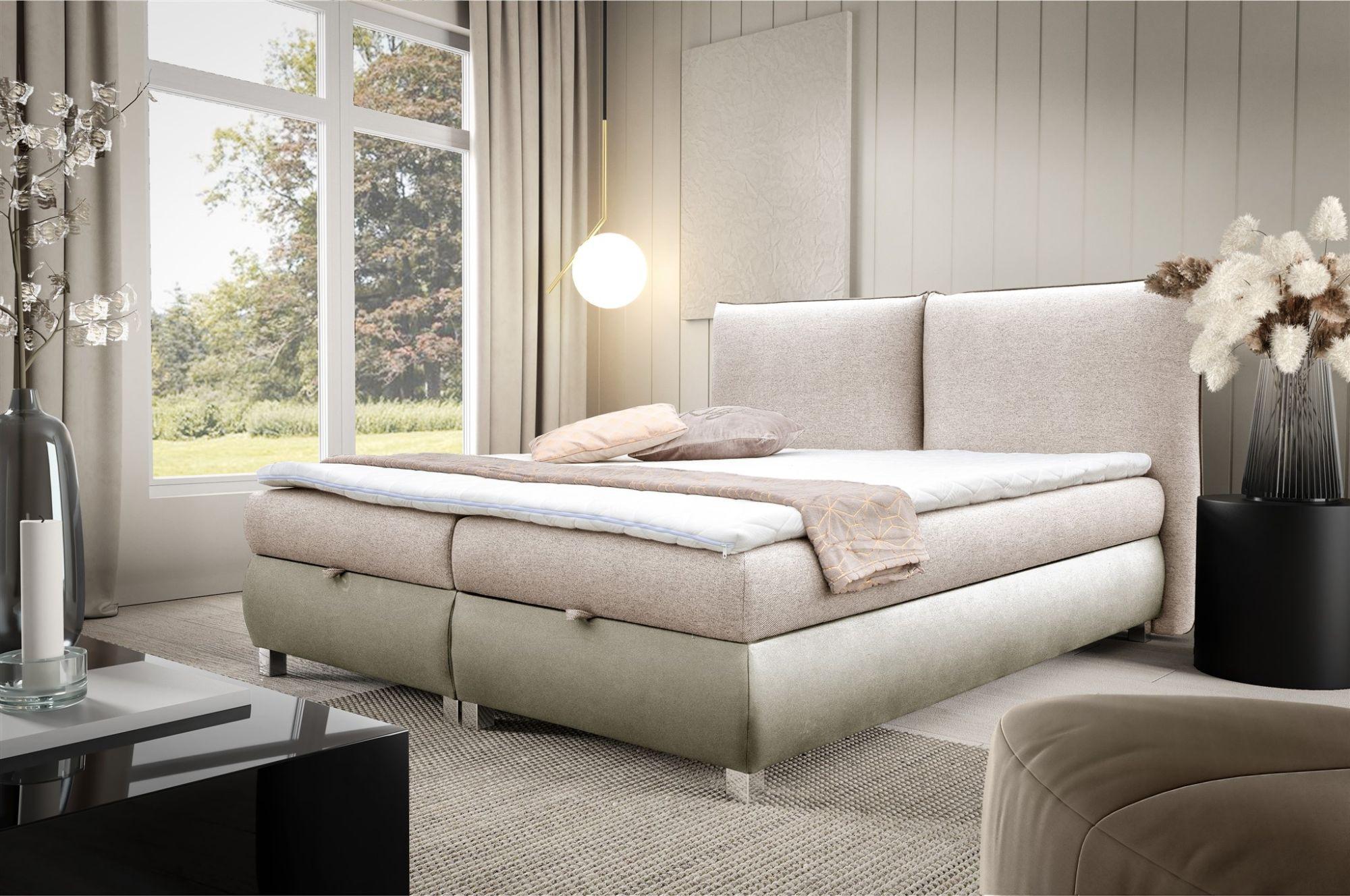 wohnli-moebel-suche-800000761458-1 BOXBETT Valentin In Neve Textil Fun Möbel Möbel > Betten > Boxspringbetten Beige