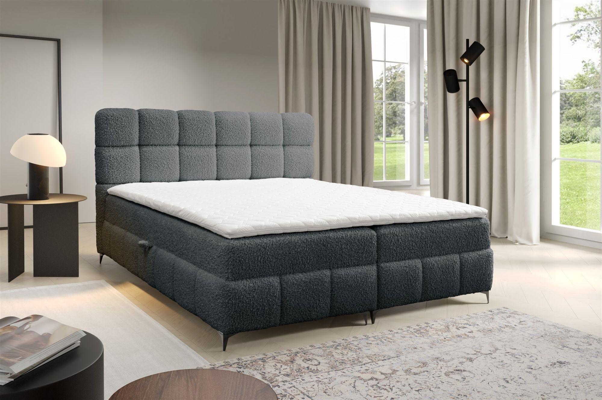 wohnli-moebel-suche-800000761561-1 BOXBETT Sophie In Rolf Textil Fun Möbel Möbel > Betten > Boxspringbetten Grau