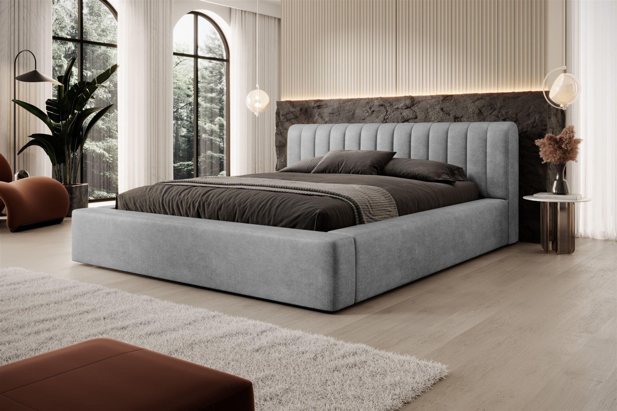 wohnli-moebel-suche-800000761632-1 POLSTERBETT Peoria In Macau Textil Fun Möbel Möbel > Betten > Polsterbetten Grau