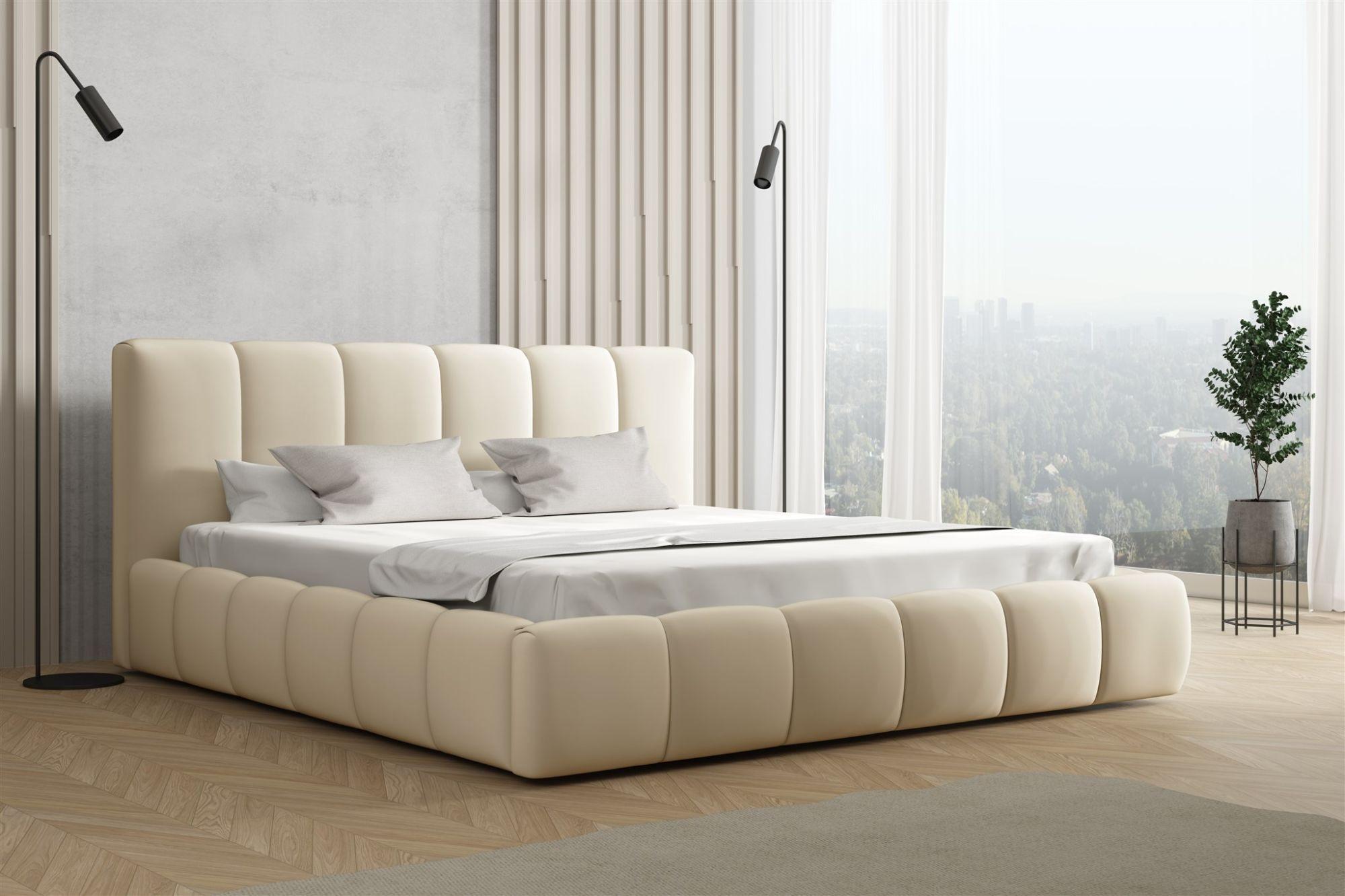 POLSTERBETT Giulia Magic Velvet Textil Fun Möbel Möbel > Betten > Polsterbetten Weiß