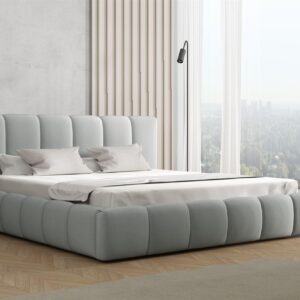 POLSTERBETT Giulia Magic Velvet Komplett Textil Fun Möbel Möbel > Betten > Polsterbetten Grau
