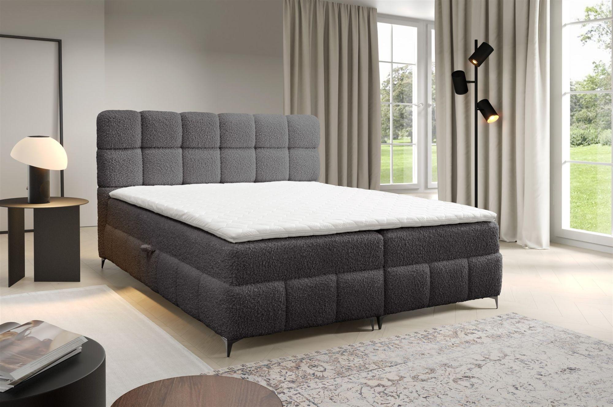 wohnli-moebel-suche-800000761729-1 BOXBETT Sophie In Rolf Textil Fun Möbel Möbel > Betten > Boxspringbetten Anthrazit