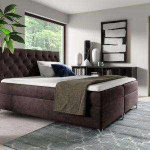 BOXBETT Ambre In Fresh Textil Fun Möbel Möbel > Betten > Boxspringbetten Braun