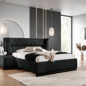 wohnli-moebel-suche-800000762013-1 POLSTERBETT Hamilton Magic Velvet Set.3 Textil Fun Möbel Möbel > Betten > Polsterbetten Schwarz