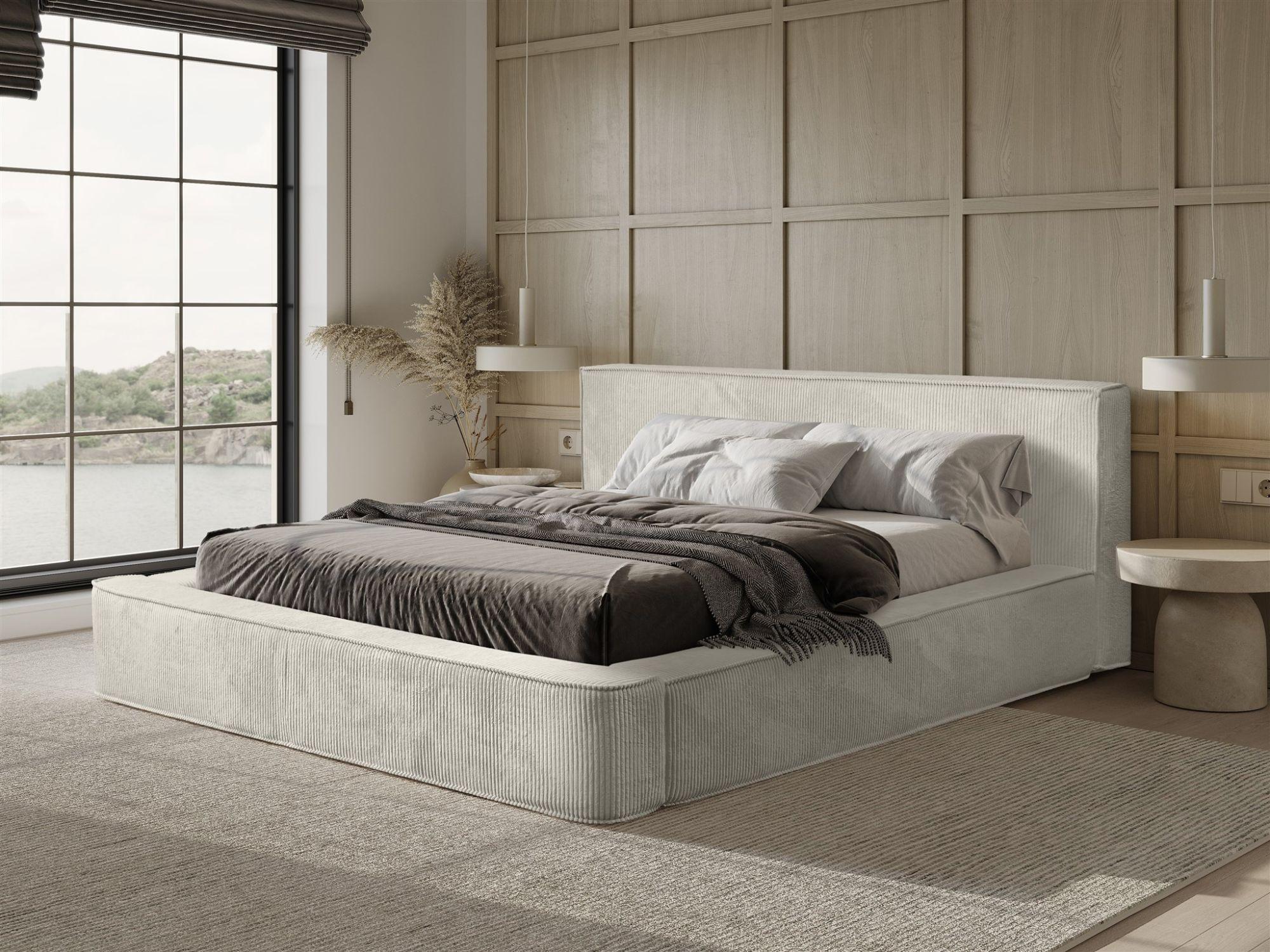 POLSTERBETT Modesto In Lincoln Textil Fun Möbel Möbel > Betten > Polsterbetten Weiß