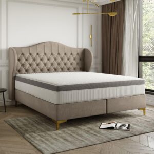 wohnli-moebel-suche-800000762117-1 POLSTERBETT Pelagio In Whisper Textil Fun Möbel Möbel > Betten > Polsterbetten Braun