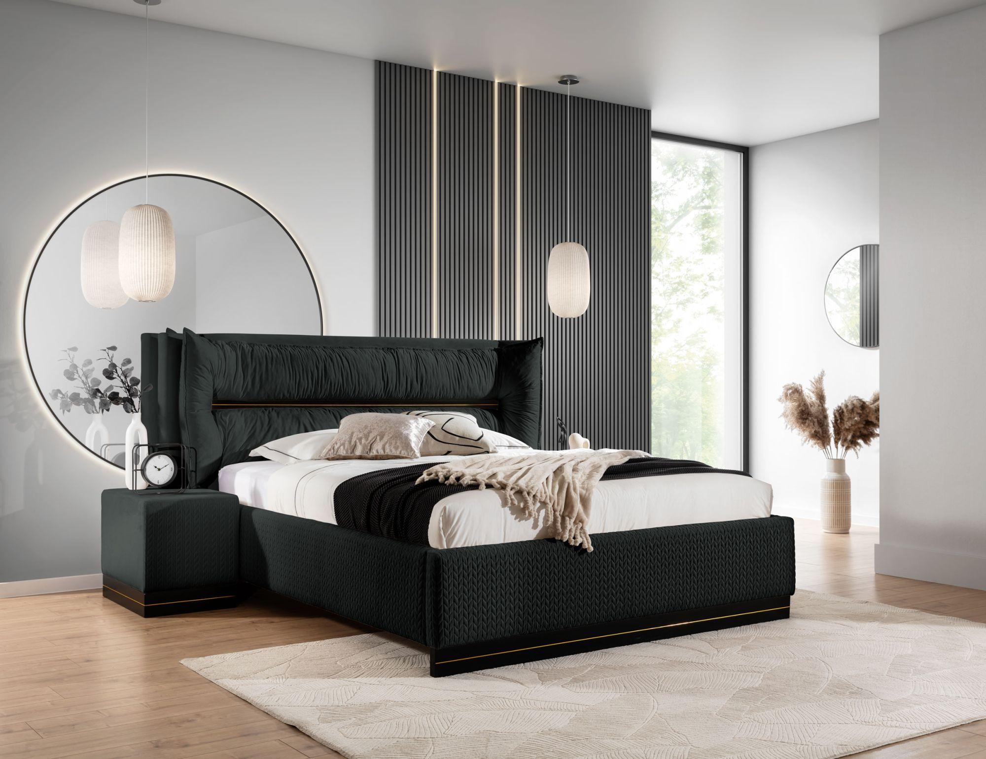 wohnli-moebel-suche-800000762162-1 POLSTERBETT Hamilton Magic Velvet Set.4 Textil Fun Möbel Möbel > Betten > Polsterbetten Schwarz