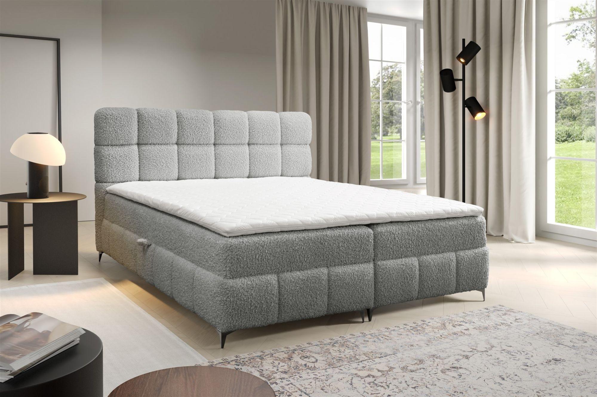wohnli-moebel-suche-800000762245-1 BOXBETT Sophie In Rolf Textil Fun Möbel Möbel > Betten > Boxspringbetten Grau