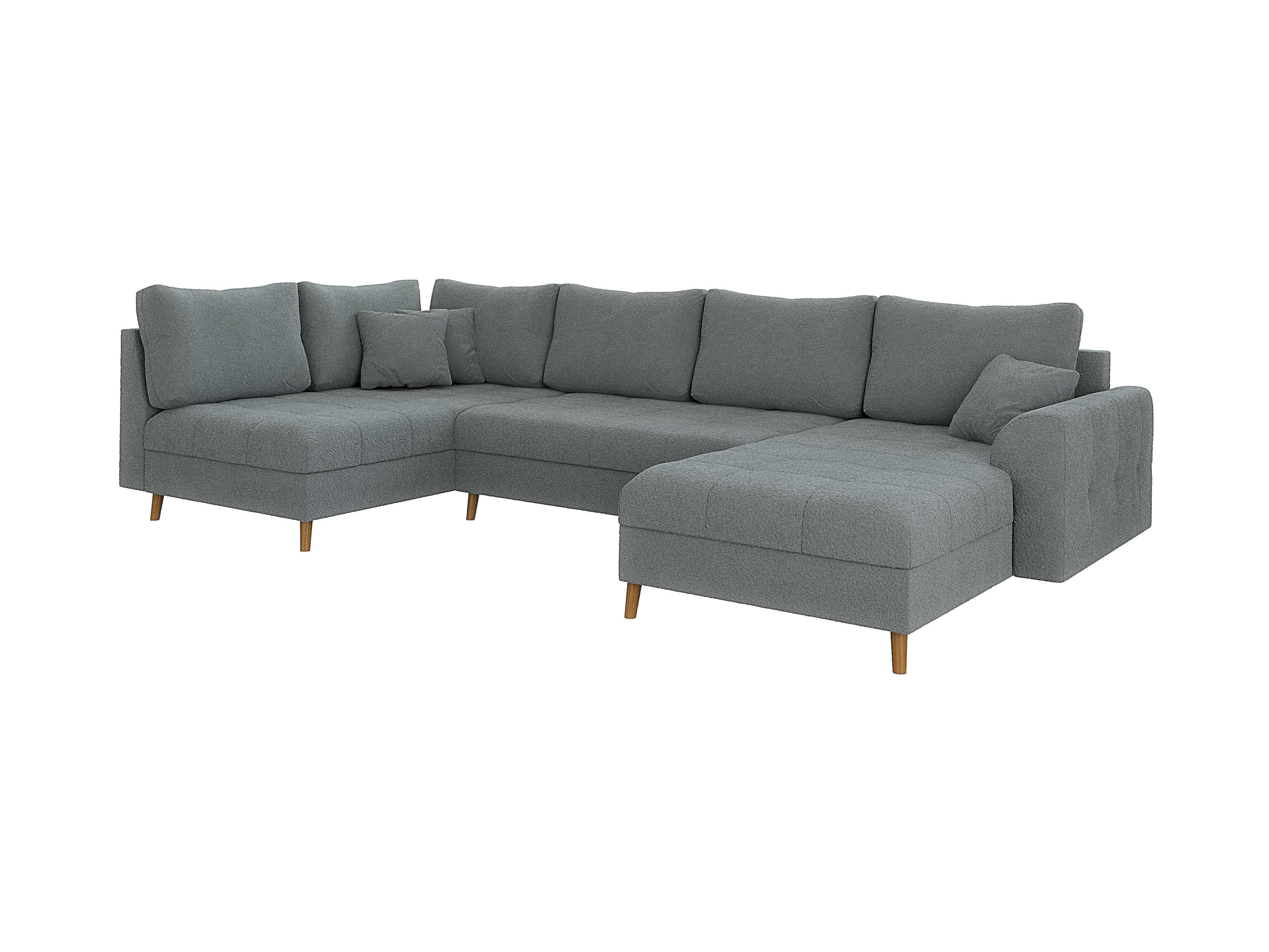 wohnli-moebel-suche-800000762527 Wohnli Möbelsuche - WOHNLANDSCHAFT Henrik Grau Boucle - Ottomane rechts