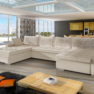 wohnli-moebel-suche-800000764208-1 WOHNLANDSCHAFT Caro Premium Textil MIRJAN24 Möbel > Sofas & Couches > Wohnlandschaften > Wohnlandschaften U-Form Beige