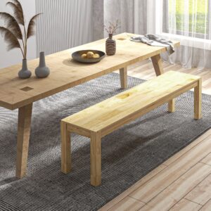 wohnli-moebel-suche-800000765784-1 SITZBANK Natur 150 cm Holz HOMCOM Möbel > Bänke > Sitzbänke Braun