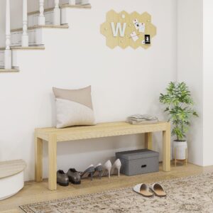 wohnli-moebel-suche-800000765787-1 SITZBANK Natur 120 cm Holz HOMCOM Möbel > Bänke > Sitzbänke Braun