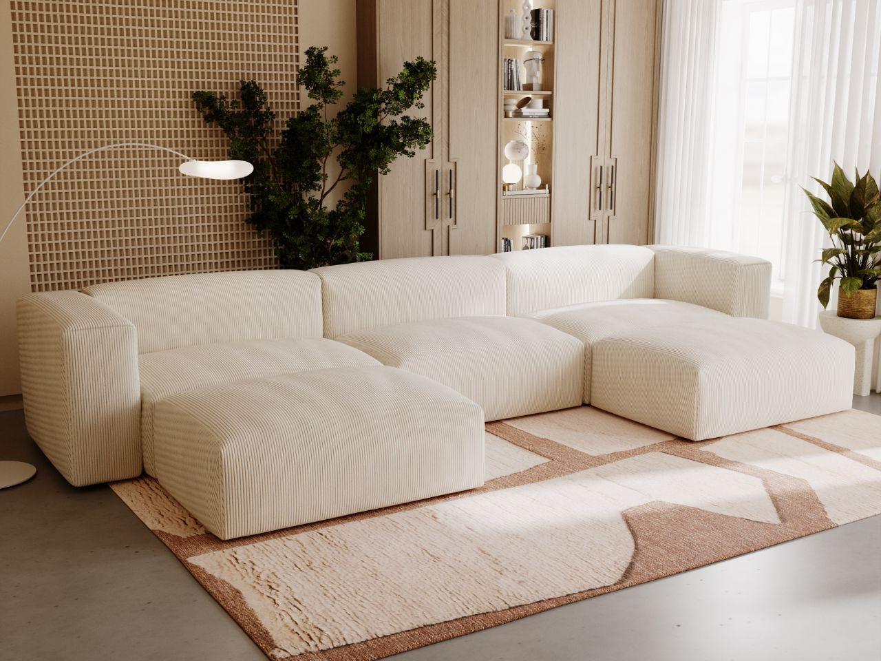 wohnli-moebel-suche-800000766652-1 WOHNLANDSCHAFT U Landi Creme Textil Graingold Möbel > Sofas & Couches > Wohnlandschaften > Wohnlandschaften U-Form Beige