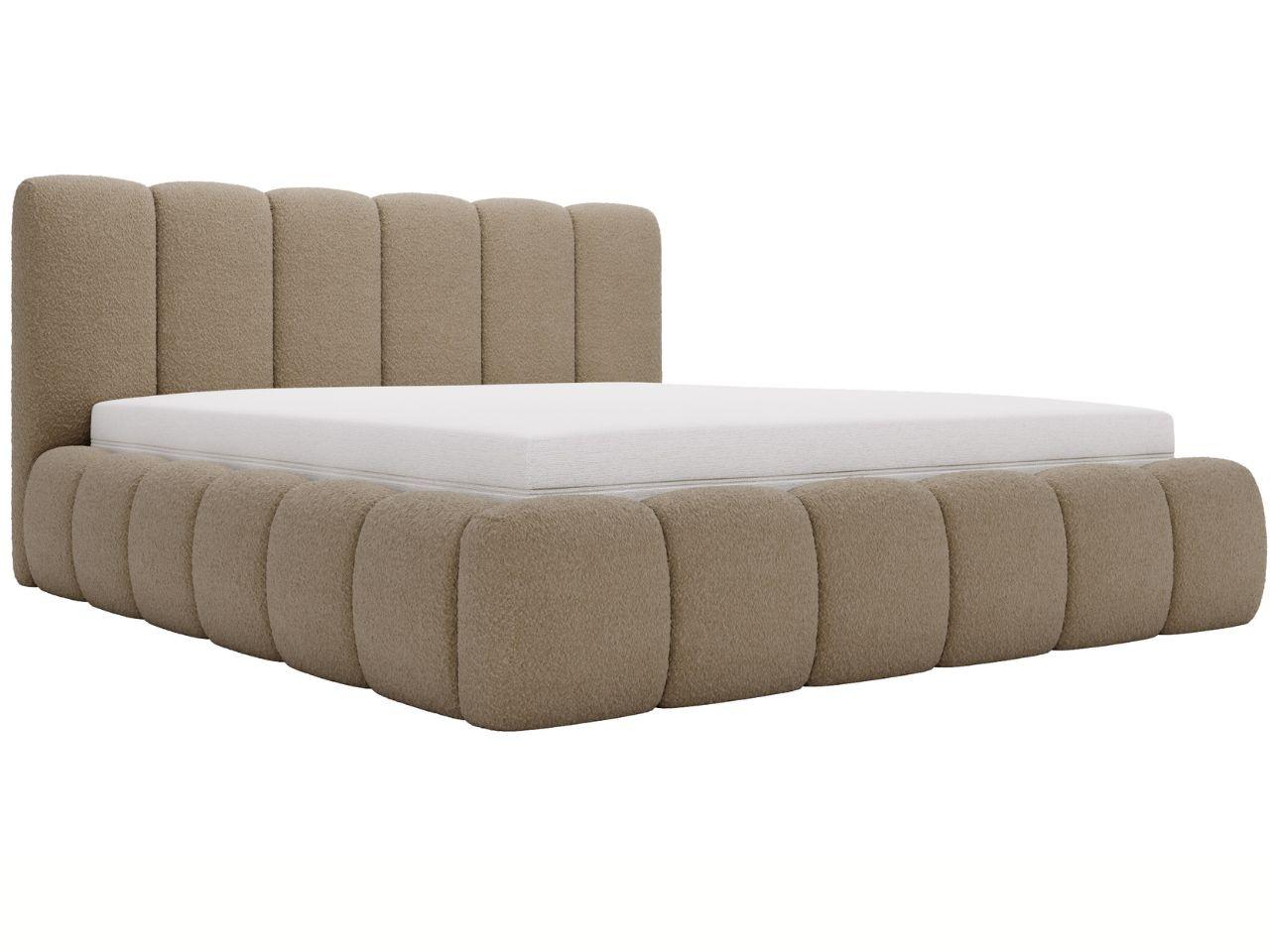 wohnli-moebel-suche-800000766669 Wohnli Möbelsuche - POLSTERBETT Cloud 200x200 Bouclé-Stoff Braun