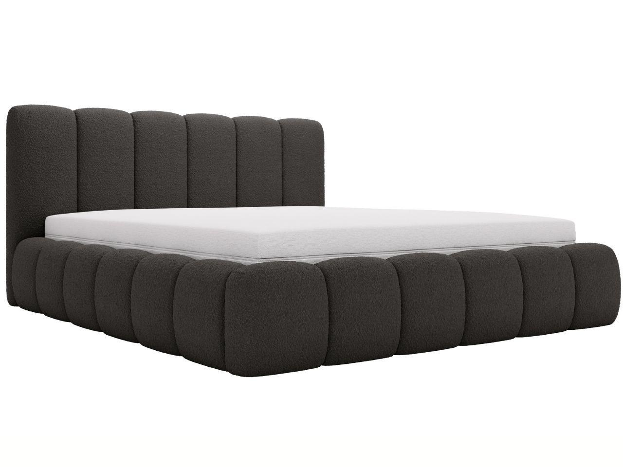 wohnli-moebel-suche-800000766674 Wohnli Möbelsuche - POLSTERBETT Cloud 140x200 Bouclé-Stoff Schwarz