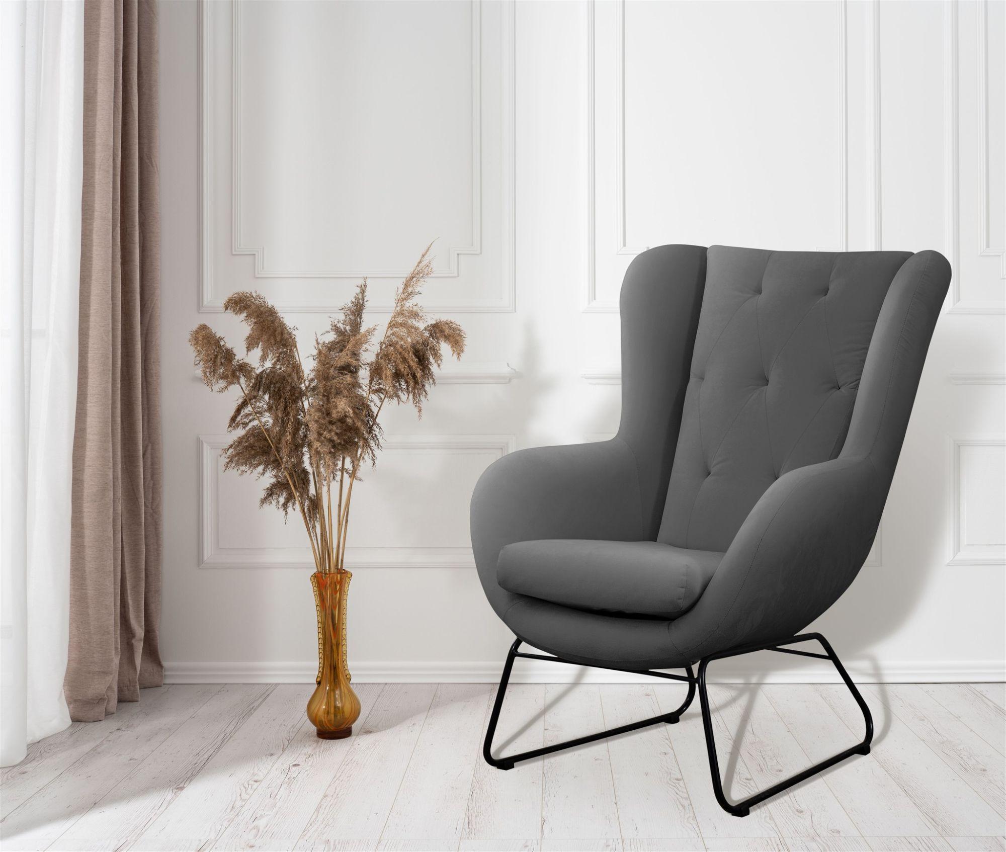 wohnli-moebel-suche-800000766762-1 SESSEL Artemis In Kronos Textil Fun Möbel Möbel > Sessel > Polstersessel Grau