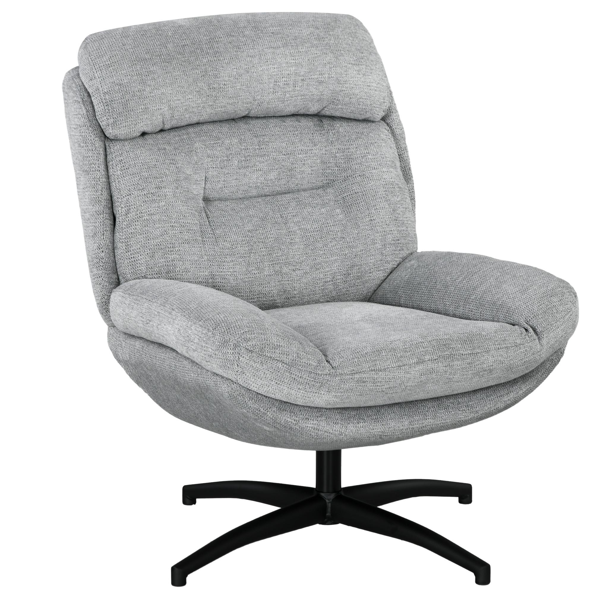 Wohnli Möbelsuche - SESSEL Drehbar Loungesessel mit Wasserabweisend Chenille-Optik für Wohnzimmer