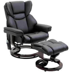 wohnli-moebel-suche-800000767423 Wohnli Möbelsuche - RELAXSESSEL Massagesessel mit Fußhocker Liegefunktion Schwarz 79 x 82 x 101 cm