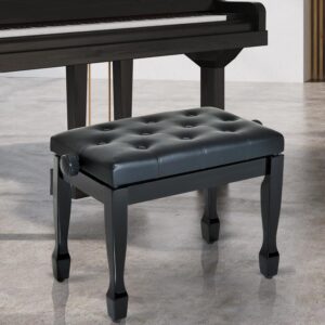wohnli-moebel-suche-800000767434-1 KLAVIERHOCKER Klavierbank höhenverstellbar Üben von Musikinstrumenten Hocker Holz HOMCOM Möbel > Sessel > Hocker Schwarz