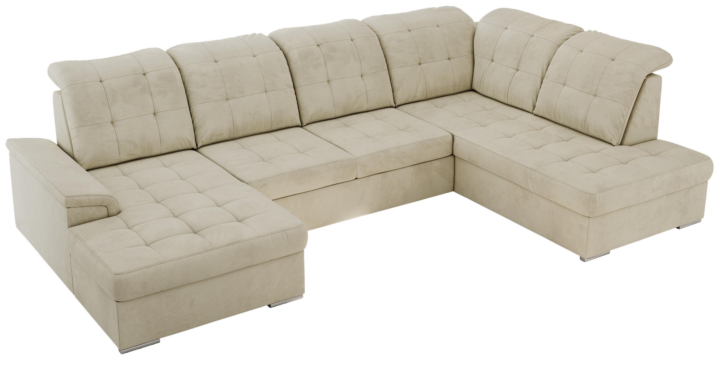 wohnli-moebel-suche-800000767504 Wohnli Möbelsuche - WOHNLANDSCHAFT MADRITO U - Beige Velorus - Rechts