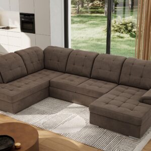 wohnli-moebel-suche-800000767532-1 WOHNLANDSCHAFT MADRITO U - Braun Velorus - Links Textil MKS Möbel > Sofas & Couches > Wohnlandschaften > Wohnlandschaften U-Form Braun