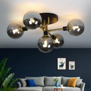 LED-DECKENLEUCHTE Bewachen 53/52/25 cm Deckenlampe Metall Nettlife Lampen & Leuchten > LED-Leuchten > LED-Deckenleuchten Grau