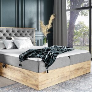 BOXBETT Diona Faro Textil Fun Möbel Möbel > Betten > Boxspringbetten Grau
