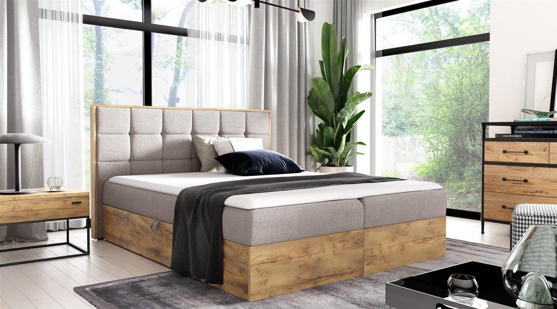 wohnli-moebel-suche-800000771026-1 BOXBETT Kalypso Faro Textil Fun Möbel Möbel > Betten > Boxspringbetten Beige